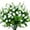 White, variant on GRNSHTS Artificial Flowers Fake Outdoor UV Resistant Boxwood Plants Shrubs 6 Pack, Faux Plastic Greenery for Indoor Outside Hanging Planter Home Office Wedding Farmhouse Decor (Purple)