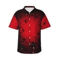 thumbnail image 1 of Fotbe Spiders On The Web And Space Camisa Hawaiana para Hombre Unisex – Camisa Casual de Verano con Botones de Manga Corta de Algodón y Lino,Small, 1 of 7