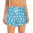 thumbnail image 4 of Lsque Cute Healthy Teeth Printed Women's Running Shorts with Liner Pockets,Elastic Quick Dry Workout Athletic Gym Yoga Shorts,Womens High Waist Shorts-X-Large, 4 of 9