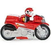 PAW Patrol, Moto Pups Marshall’s Deluxe Pull Back Motorcycle Vehicle with Wheelie Feature and Figure