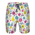 thumbnail image 4 of Naloa Doodle Fruits Men's Beach Shorts, Surfing shorts, Swim trunks, Quick Dry Swim Trunks for Surfing Beach Fun - 3X-Large, 4 of 9