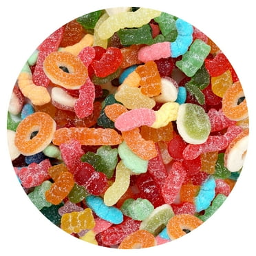 Peach Rings, 1 Pound Gummy Peach Rings Candy Bag, Peach Gummy Rings(09)