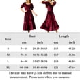 thumbnail image 2 of Vestido largo de cintura alta para mujer Vestido elegante y ajustado para ir al trabajo Kuymtek Vino rojo T L para Mujer, 2 of 9