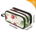 thumbnail image 4 of FORMRS Pencil Case with 3 Compartments Zipper Pouch, Elementary School Level and up, Watercolor Cherry, 4 of 8