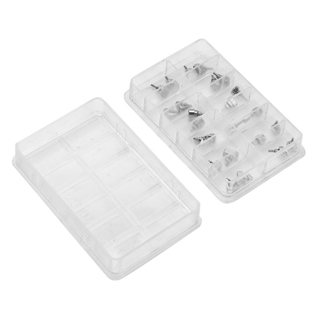 Watch Push Press Button, Soft Watch Accessory Watch Tool Stainless Steel Ultra Slim 12 Grid / Box Watch Parts, For Home Use Watchmakers Watch Repair DIY