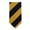 Gold Black, variant on Jacob Alexander Men's 1-Inch College Stripe Woven Regular Length Neck Tie - Gold Red