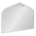 thumbnail image 4 of Kate and Laurel Arendahl Ornate Traditional Arched Mirror, 36 x 29, White, Decorative Baroque Style Arched Wall Mirror with Wide Frame and Ornamental Crown, 4 of 8