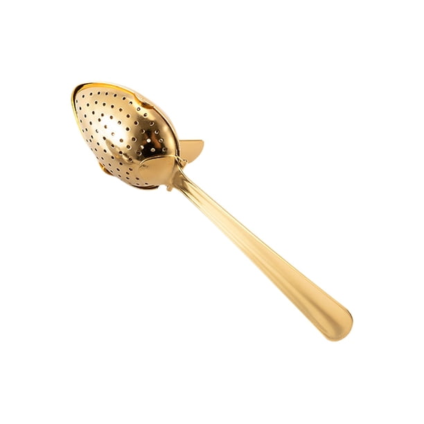 Difusor de té de acero inoxidable Infusor de té de acero inoxidable Cuchara para té Infusor de té con mango Agujeros finos Difusor de té para té a granel y café en hojas