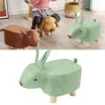 thumbnail image 4 of Cartoon Animal Shaped Stool, Furniture Cute Safe Soft Animal Shaped Footstool  For Kindergarten Green, 4 of 8