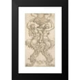 thumbnail image 2 of Giovanni Battista Foggini 12x18 Black Modern Framed Museum Art Print Titled - Satyr and Satyress Seated on a Pedestal Supporting a Vase. (1652-1725), 2 of 5