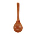 thumbnail image 1 of Cuchara de cocina de madera natural con mango largo: utensilio de cocina duradero para revolver y servir (n.º 01), 1 of 8