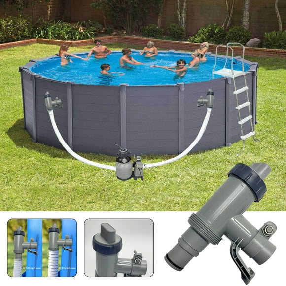 Discount Galore, Carestrong Pool Hose AdapterReplacement Part for Above Ground Pools,includes Plunger and Pool Pump Parts|Plastic,white,PENDANEM