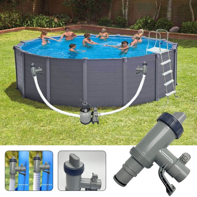 DPTALR Pool Hose Adapter For Above Ground Swimming Pool Pool Replacement Parts With Plunger And Pool Pipe Pool Pump Parts