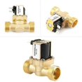 thumbnail image 3 of N/C Solenoid Valve 12V G3/4 Brass N/C Normally Closed Solenoid Valve 2-Way (Without Regulating Valve), 3 of 4