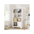 thumbnail image 5 of Ourlova 3-Tier Bookshelf - 57.8'' Tall Wooden Bookcase Display Racks Open Storage Shelf. Unique Book Rack. Large Modern Book Shelf For Bedroom. Living Room. Office - White, 5 of 5