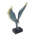 thumbnail image 5 of Nordic Wing Statue Resin Sculpture Statue Ornaments Modern Living Room Decoration Desktop Abstract Crafts Champagne Blue, 5 of 8