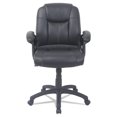 thumbnail image 2 of Alera CC Series Executive Mid-Back Leather Chair, Black, 2 of 4