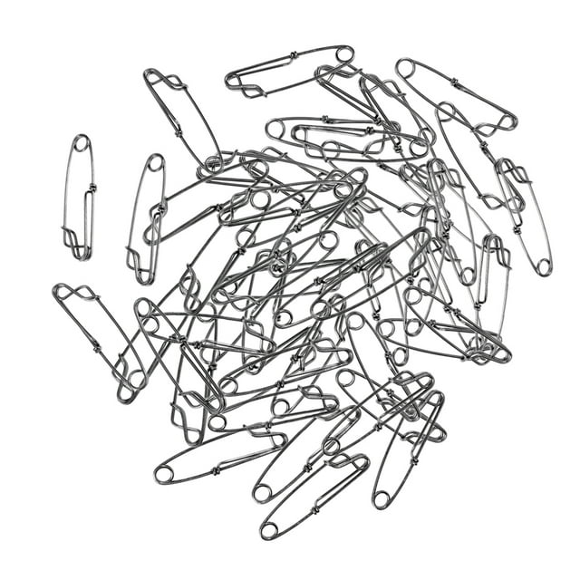50x Clip de Línea Acero Inoxidable Resistencia a La Corrosión Tensión Larga Línea de Tiburones DYNWAVEMX Clips de línea larga para pesca