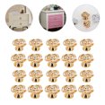 thumbnail image 6 of TEHAUX Rose Gold Plastic Flower Cabinet Knobs for Dresser Drawer Decorative Furniture Pulls 20 Pieces, 6 of 8