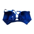 thumbnail image 3 of Victoria's Secret Swim Bombshell Push Up Bikini Top Shine Strappy Strap Blue Cup Size 32B NWT, 3 of 3