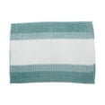 thumbnail image 1 of Stripe Chenille Bath Mat 20X28 Turquoise, 1 of 4