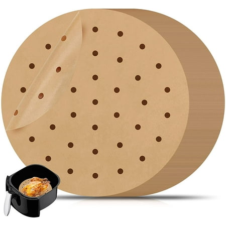 HUSERYT 100 Sheets Parchment Paper, Air Fryer Perforated Parchment