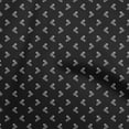 thumbnail image 1 of oneOone Tissu Popeline de Coton Noir Rétro Chaussettes Robe Tissu Imprimé Tissu au Mètre 56 Pouces de Large, 1 of 5