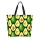 thumbnail image 1 of Balery Avocado Bolsa Tote Estilo Estético con Cremalleras, Bolsa de Hombro, Bolsa de Compras Grande y Plegable, 1 of 8