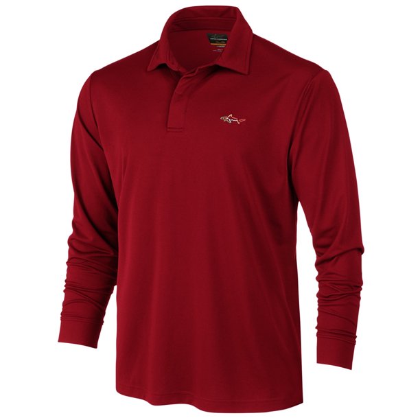 Polo de rugby Greg Norman con protección UV rojo pequeño