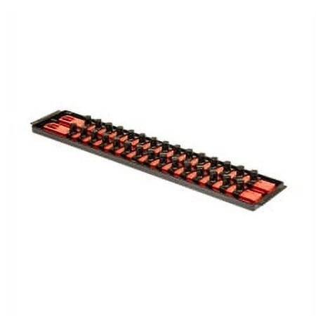 UPC: 0789455084543 | SOCKET BOSS  2 RAIL SOCKET TRAY  RED – 1/2  DRIVE