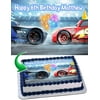 Lightning MCqueen Cars 3 Disney Pixar Edible Cake Image Topper Personalized Picture 1/4 Sheet (8"x10.5")