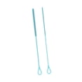 thumbnail image 2 of 2 piezas cepillos de limpiador de paja de silicona larga liviana recipiente de cuello estrecho cepillos de botella de silicona reutilizables para taza Azul, 2 of 8