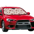 thumbnail image 2 of Kdxio Rabbit And Egg Print Front Windshield Sun Shade,Folding Auto Sunshade for Car Truck SUV-Medium, 2 of 7