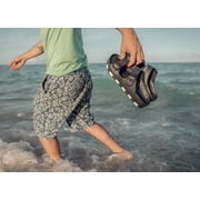 Ccilu Horizon Check Men Casual Beach Slide Comfortable Sandals with Adjustable Buckle Straps