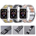thumbnail image 6 of LGSY Metal Bands Compatible with Apple Watch Band 49mm Women Men Stainless Steel Strap for iWatch Ultra Rose Gold/White, 6 of 8