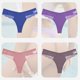 thumbnail image 1 of 4 unids/set de bragas sexis de algodón para mujer, ropa interior de Tanga de encaje para mujer, lencería íntima con espalda en T, bragas caladas de talla grande con flores Tan Jianjun unisex, 1 of 2