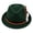 Dark Green, variant on Bavarian Oktoberfest Hat for Men Wool Felt Fedora with Feather Adult Traditional German Tyrolean Beer Festival Headwear,Green(Green)