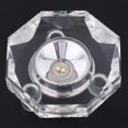 thumbnail image 3 of Walfront Transparent LED Lamp White Light Crystal Glass Display Base Stand Holder Round with US Adapter, 3 of 8
