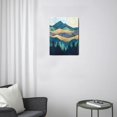thumbnail image 3 of 12x16 Inch Modern Mountain Decor Watercolor Forest Wall Art, Adds a Natural Touch to Your Living Room or Bedroom, 3 of 7