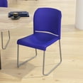 thumbnail image 2 of Blue Plastic Sled Stack Chair, 2 of 4