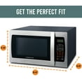 thumbnail image 3 of Farberware 1.3 Cu. ft. 1100-Watt Microwave Oven, Stainless/Black, FMO13AHTBKI, 3 of 7