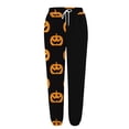 thumbnail image 4 of Black Women Halloween Pajamas Pants Lounge Fluffy Pant Loose Pj Bottoms S, 4 of 4
