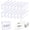 8×4.2CM, variant on 50 PCS Clear Plastic Label Holders for Wire Shelf Retail Price Label, Basket Bin Labels Clip On, Labels for Storage Bins, Merchandise Sign Display Holder for Supermarket,Label Papers Included