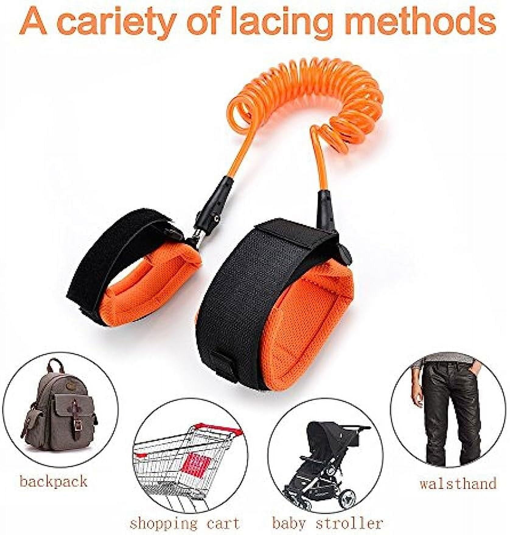 Outdoor Child Tether 2-Pack Anti Lost Wrist Link - Child Safety Leash For  Toddlers (Blue & Orange) Anti Lost Wrist Link Toddler Harness