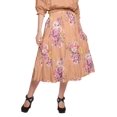 thumbnail image 1 of Moomaya Jupe en Coton avec Taille Élastique à Enfiler Jupe Évasée Imprimée Tenue d'Été, 1 of 5
