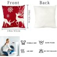 thumbnail image 3 of 4 Pieces 45x45 Cm Room Home Santa Claus Elk Pillowcase Decorative, 3 of 5
