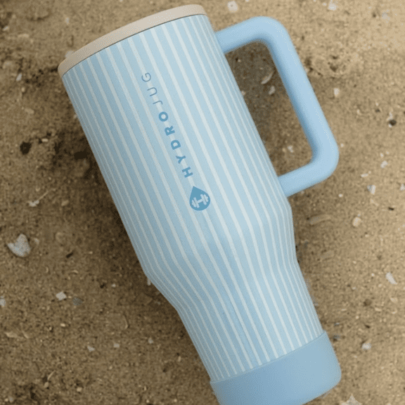 HydroJug Traveler 40 oz Stainless Steel Leakproof Tumbler with Straw, Cape Cod