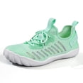 thumbnail image 5 of Dakaela Barefoot Shoes Women Casual Slip on Walking Sneakers Wide Toe Box Lightweight Hiking Minimalist Running Shoes (Green,9), 5 of 6