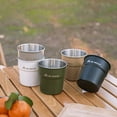 thumbnail image 6 of Hovilon Stainless Steel Pint Cups Shatterproof Cup，Stainless Steel Cup 300mL Outdoor Camping Coffee Cup Cold Drink Cup Beer Mug Solid 304 Stainless Steel Food Grade Cup Camping Equipment, 6 of 6