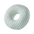 thumbnail image 2 of Almohada para dormir de lado para hombres y mujeres, suave, con forma de dona, perforada y práctica. Verde, 2 of 9